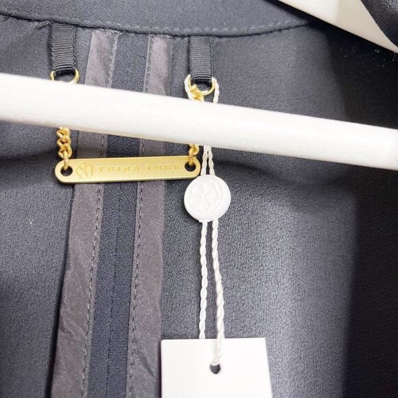 TRINA TURK Critic Black Long Blazer  - Picture 4 of 11